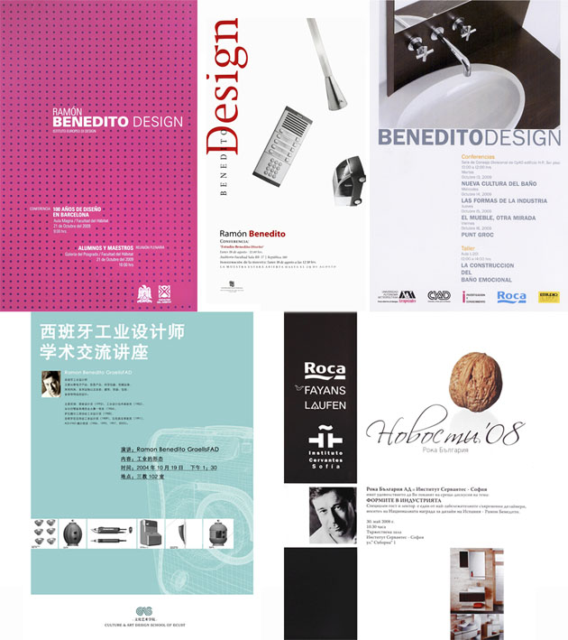 i+Diseño. Carteles de exposiciones internacionales de la obra de Benedito Design.