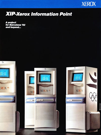 i+Diseño. Publicidad de el XIP, Xerox Information Point, 1991.