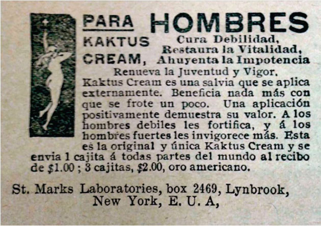 i+Diseño. Anuncio publicitario de crema para hombres Kaktus Cream