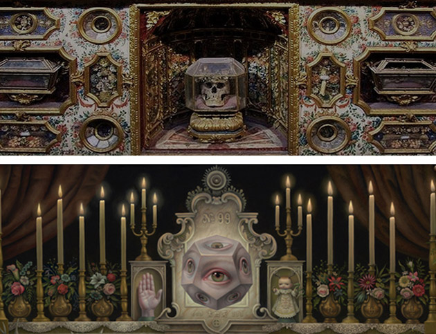 i+Diseño. detalle de la ornamentación del altar de San Luís de los Franceses de Sevilla,
detalle de Awakening the Moon