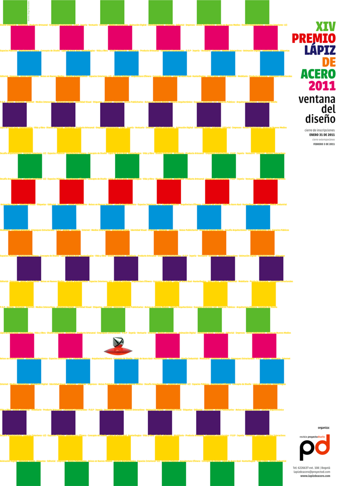 Cartel para "Premio Lápiz de Acero 2011", Colombia 2010
