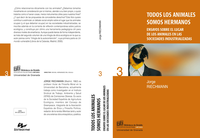 Cubierta de libro perteneciente a la colección Biblioteca de Bolsillo de la Editorial Universidad de Granada