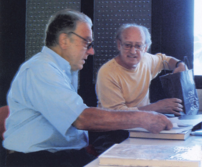 Joan Costa visita en su estudio a Josep Pla-Narbona