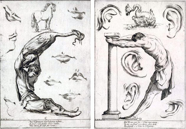 Giuseppe Maria Mitelli, Alfabeto in sogno, essemplare per dissegnare, 1683