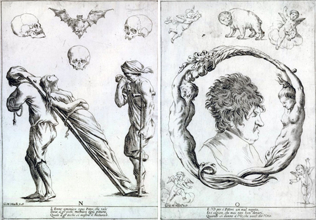 Giuseppe Maria Mitelli, Alfabeto in sogno, essemplare per dissegnare, 1683