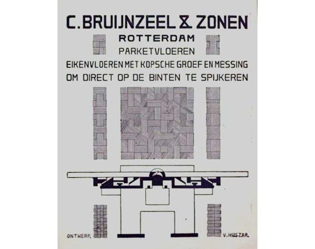 Vilmos Huszár, Anuncio publicitario de la empresa C. Bruijnzeel & Zonen, De Stijl, I nº 1, 1917