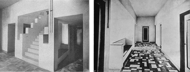 J.J.P. Oud y Theo van Doesburg, <i>De Vonk</i>, 1917-1919, Noodwijkerhout. Detalles 1 y 2