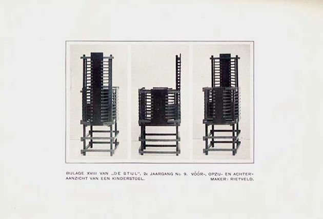 Gerrit Rietveld, Silla de niño, 1917-18